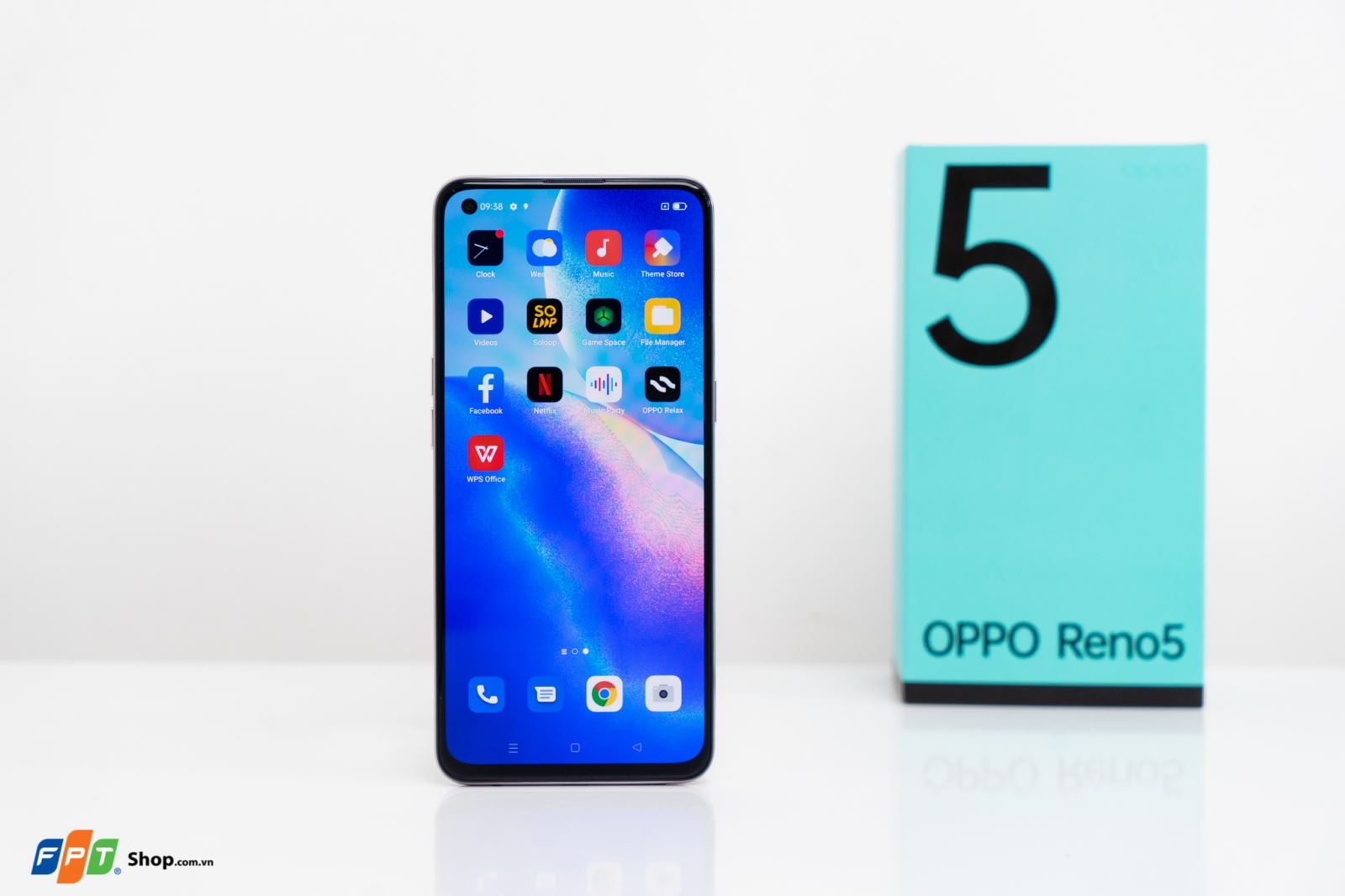 Màn hình đục lỗ đơn | OPPO Reno5