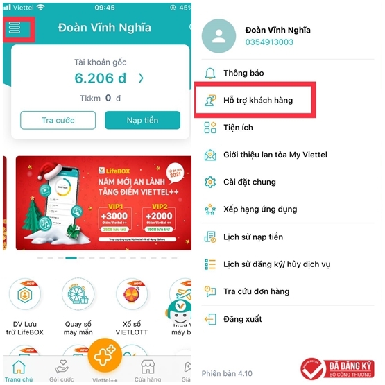 hỗ trợ khách hàng