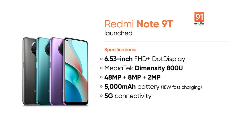 Cấu hình Redmi Note 9T