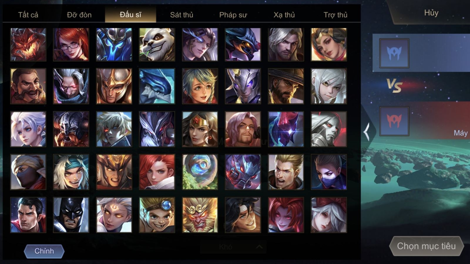 Các vị tướng đấu sĩ