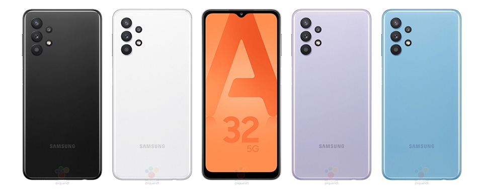 Ảnh render Galaxy A32 5G