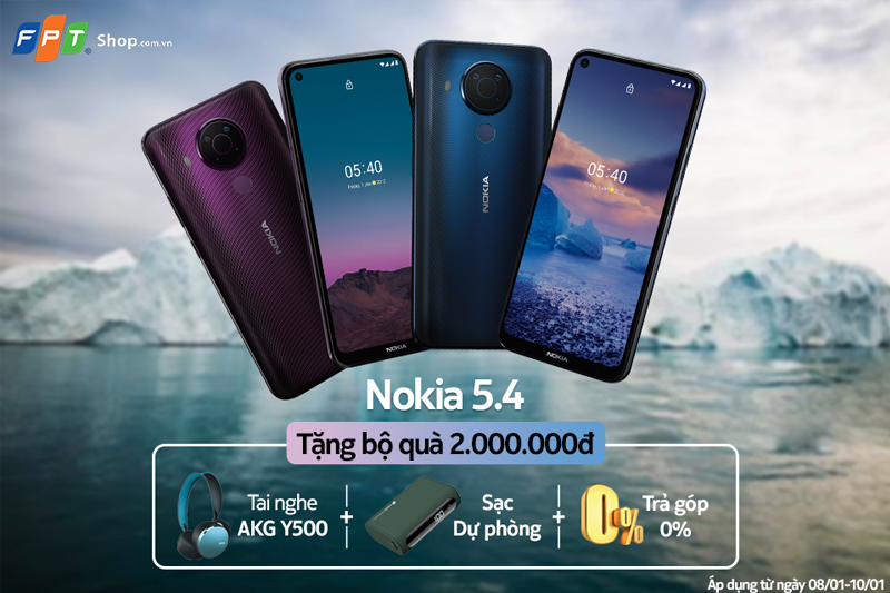 Điện thoại Nokia 5.4 | Truy cập nhanh chóng nhờ hiệu năng thông minh