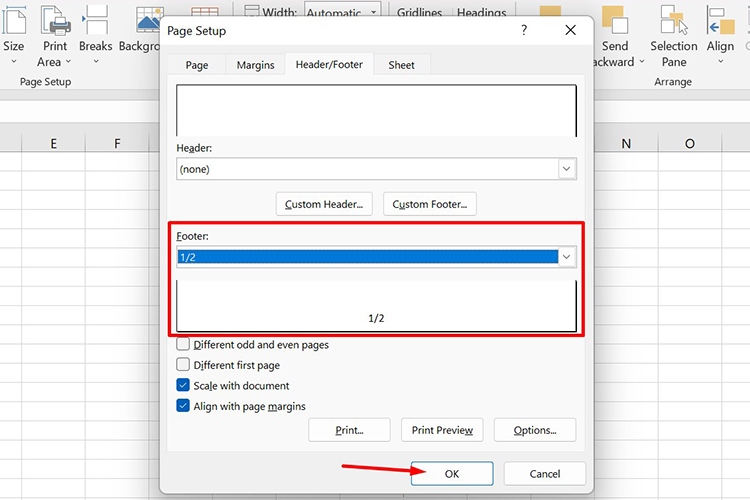Tổng hợp 5 cách đánh số trang trong Excel (hình 20)