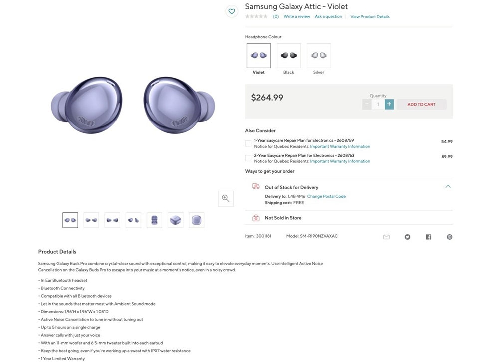 Thông tin Galaxy Buds Pro (ảnh 1) Thông tin Galaxy Buds Pro (ảnh 1)
