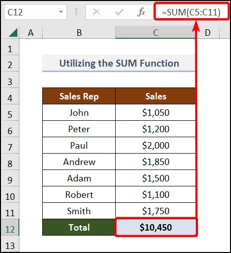 12 cách tính tổng trong Excel không phải ai cũng biết (4)