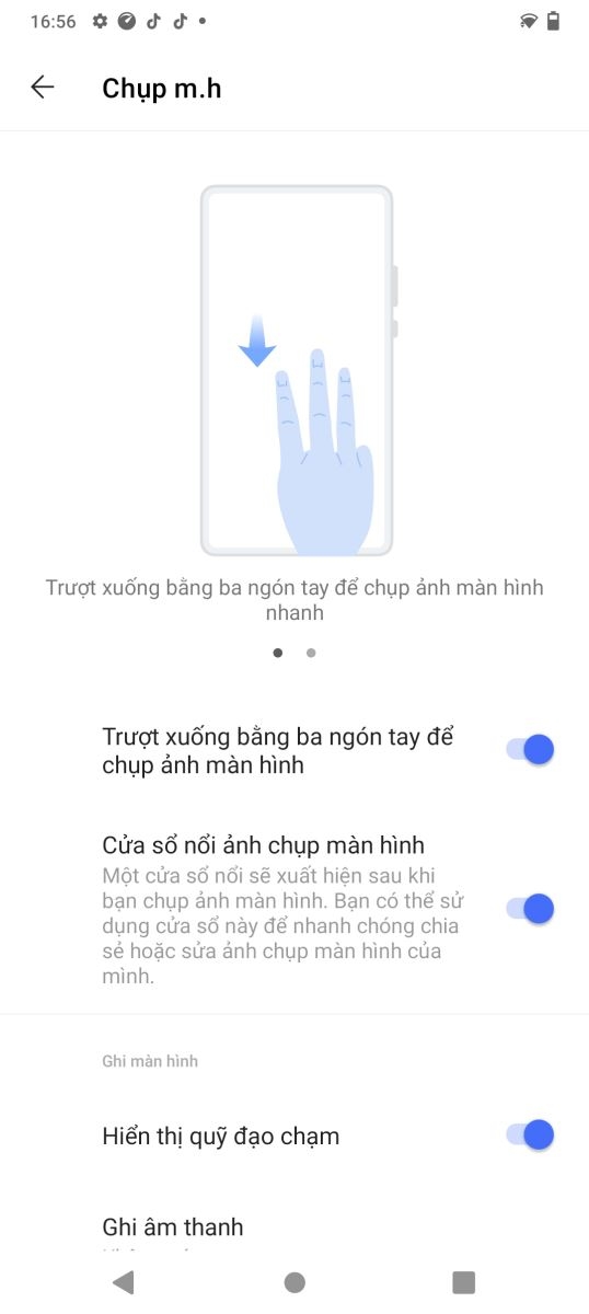 Tính năng chụp màn hình thông minh trên vivo Y51 Tính năng chụp màn hình thông minh trên vivo Y51