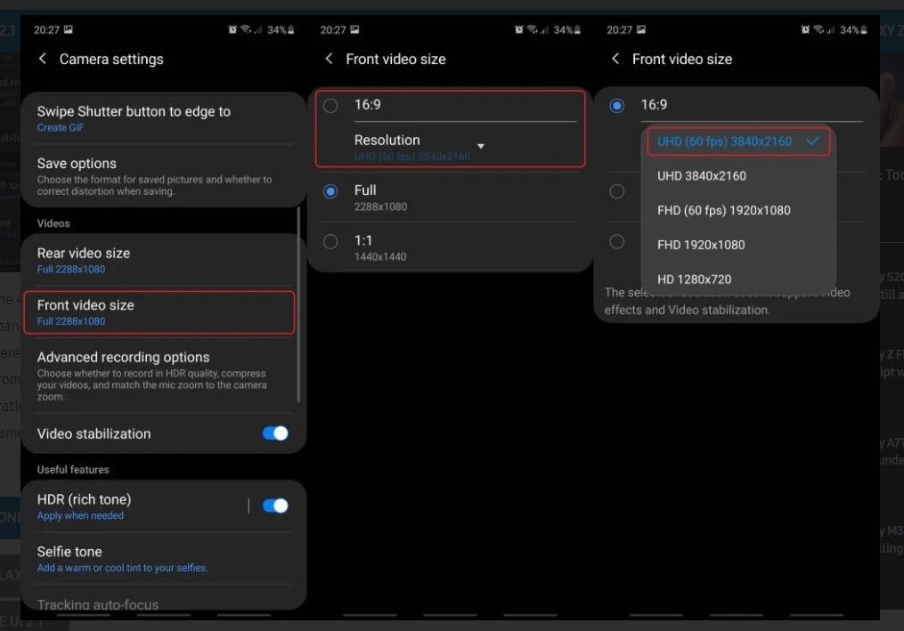Cách quay video 4K trên điện thoại Android