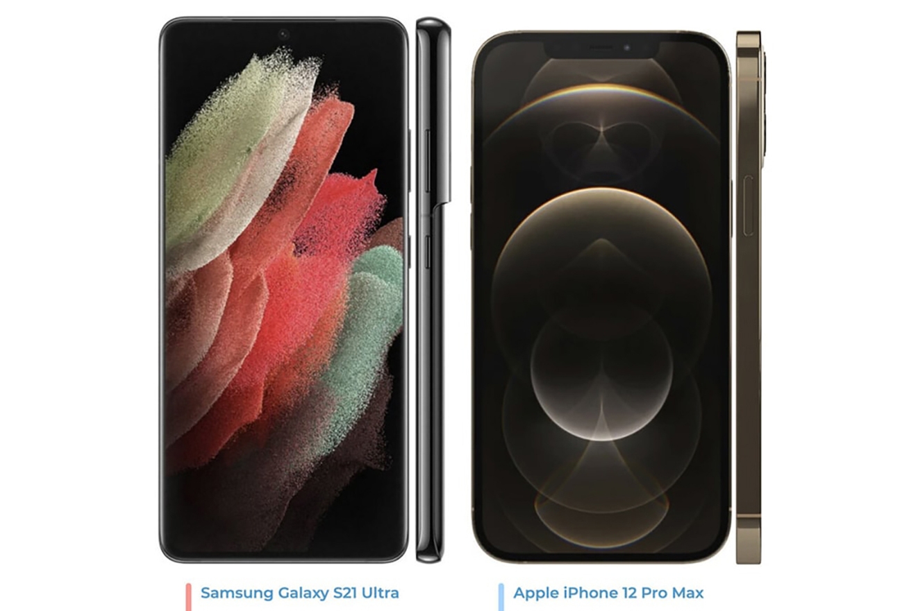 So sánh iPhone 12 Pro Max với Samsung Galaxy S21 Ultra (ảnh 1)