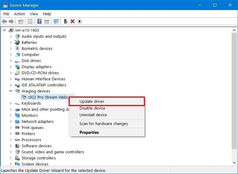 kích hoạt driver cho webcam trên Windows 10 3