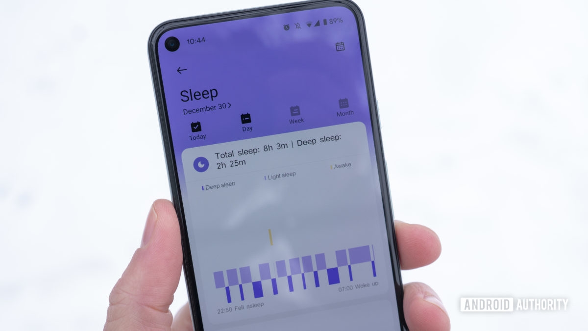 Tính năng theo dõi giấc ngủ Xiaomi Mi Watch Lite