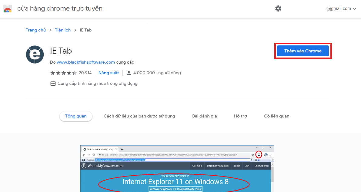 cài IE Tab trong google chrome - hình 4