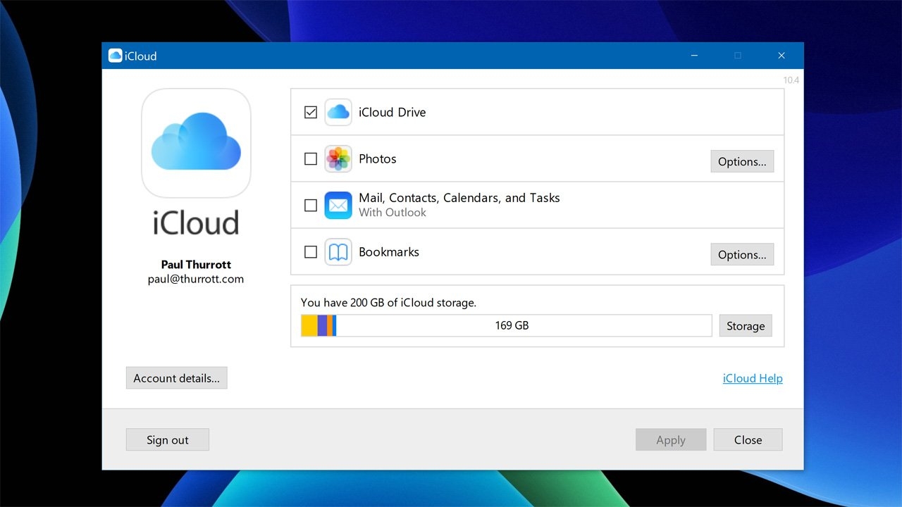 Cách nhập dữ liệu từ iCloud về máy tính trên Windows