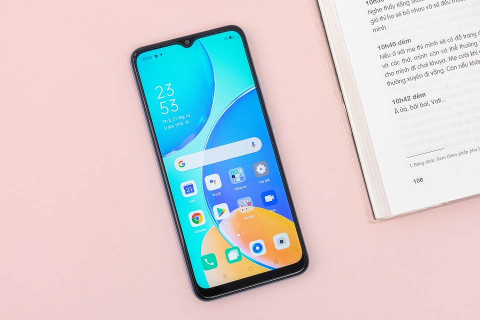Điện thoại OPPO A15s | Màn hình viền mỏng theo dạng “giọt nước”