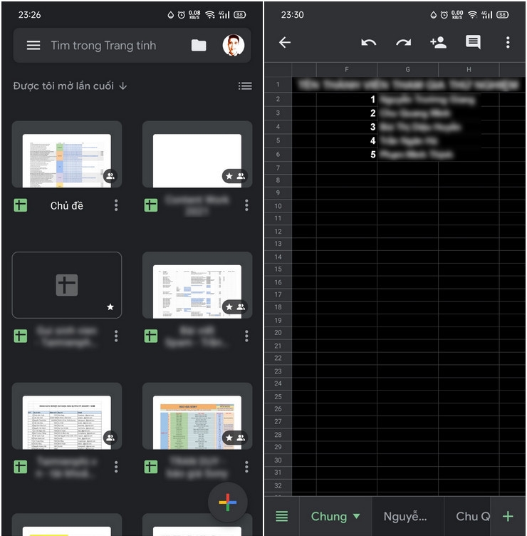 ung dung van phong tren android