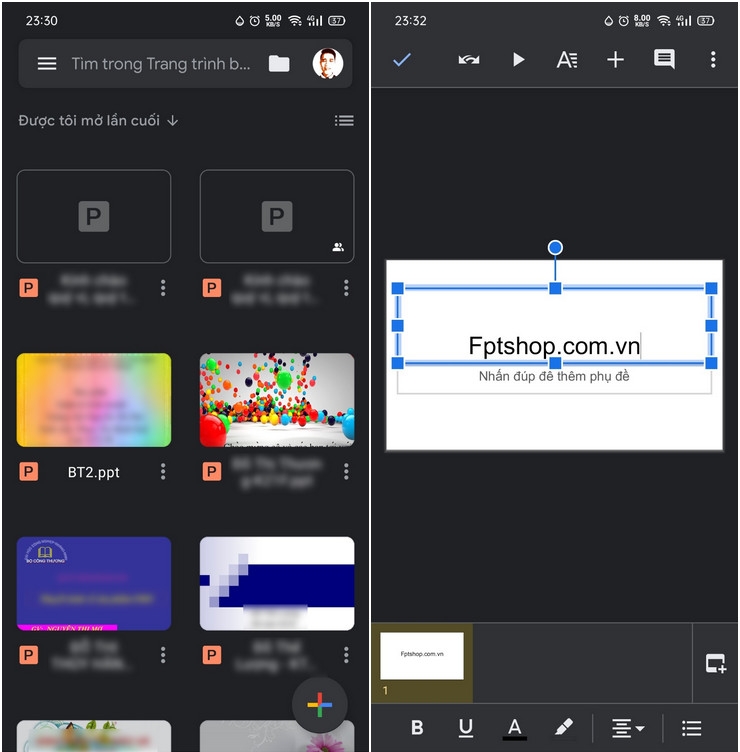 ung dung van phong android