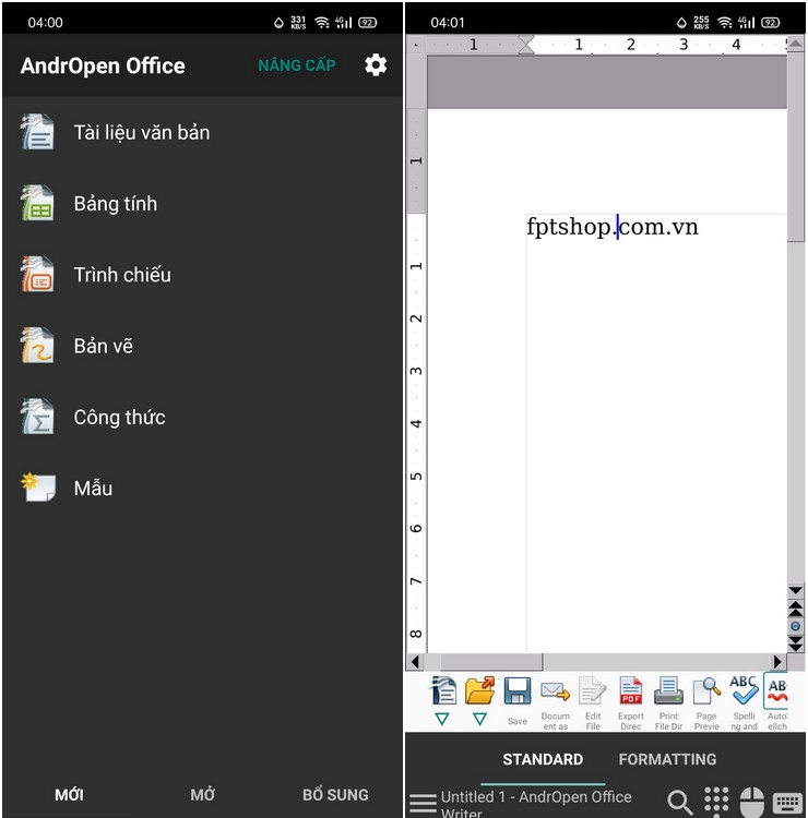 ung dung van phong cho smartphone android