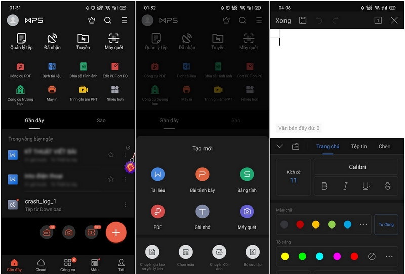 ung dung van phong cho android