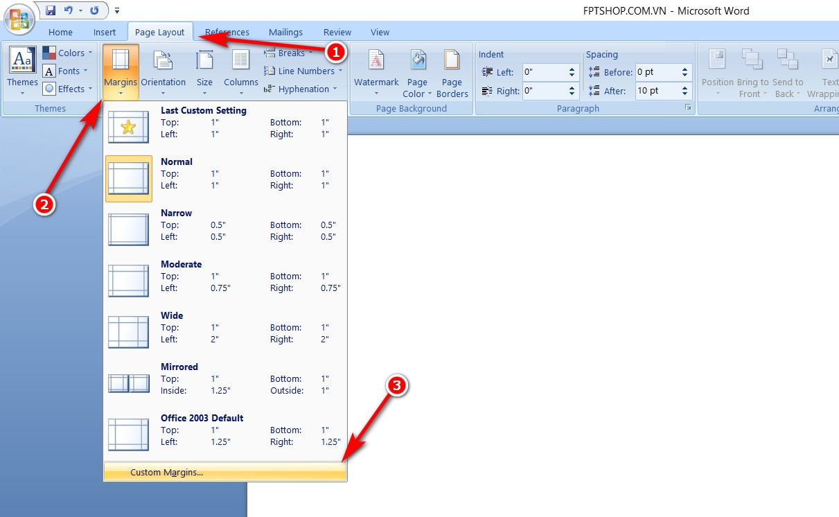 Cách xoay ngang 1 trang trong Word 4
