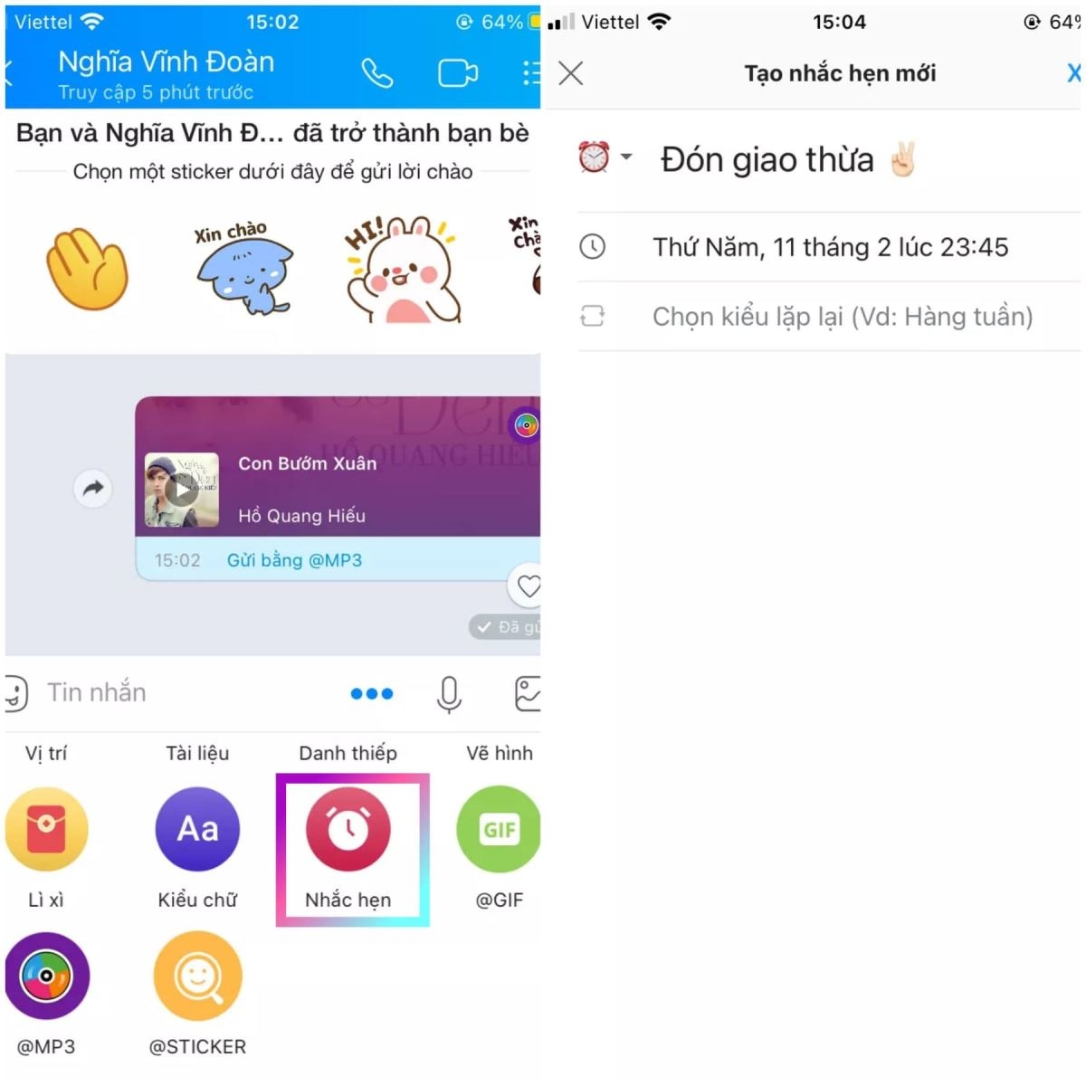 Lên lịch hẹn giao thừa cùng với crush