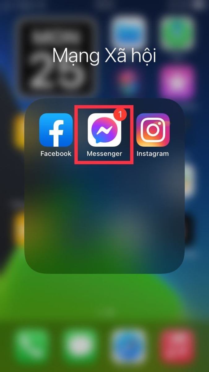 Mở ứng dụng Messenger