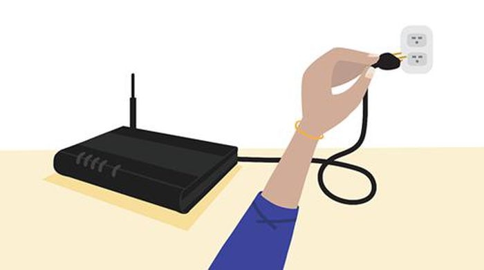 Kiểm tra nguồn router