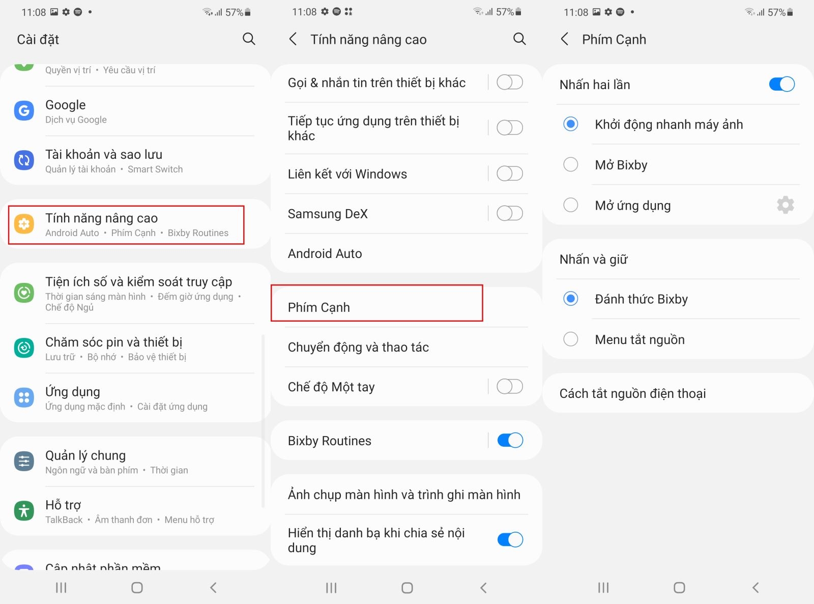 thủ thuật trên Galaxy S21 series