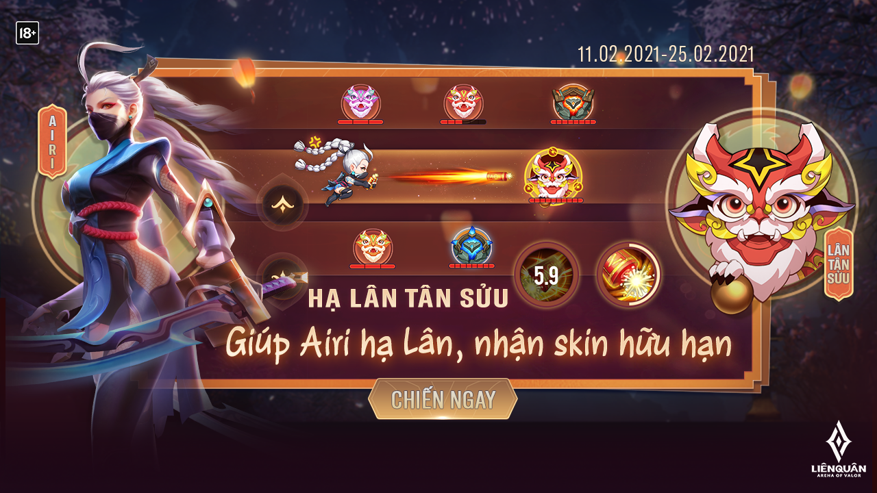 Sự kiện Tết Nguyên đán2021 của Liên Quân Mobile