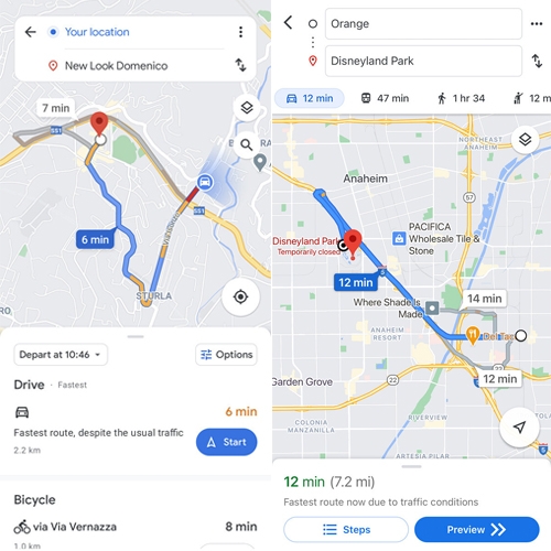 Google map cu va moi