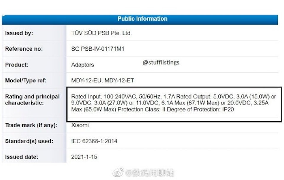 sạc nhanh 67W