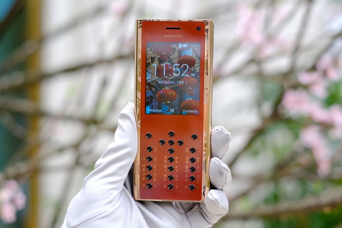 Chiêm ngưỡng điện thoại Trâu vàng giá hơn trăm triệu đồng