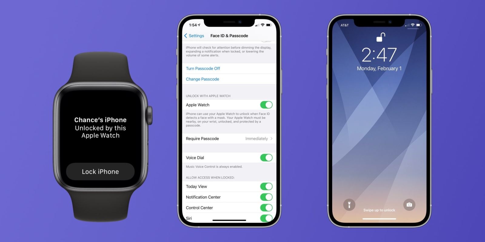 Apple Watch cho phép bạn mở khóa iPhone khi đeo khẩu trang