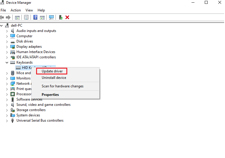 Sửa lỗi bàn phím không gõ được trên Win 10 5