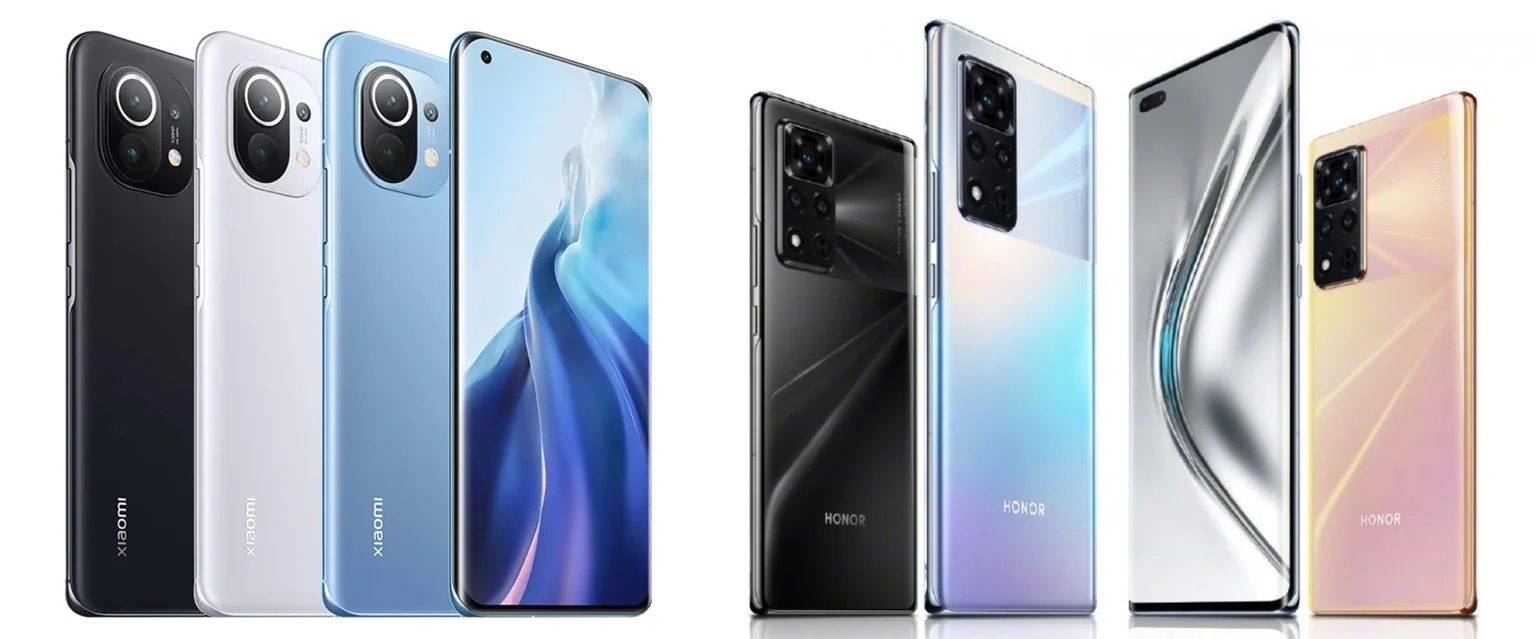 Giá bán Xiaomi Mi 11 vs Honor V40