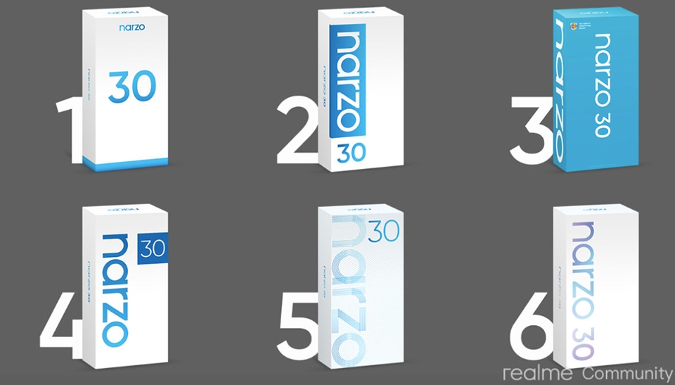 Hộp bán lẻ Realme Narzo 30
