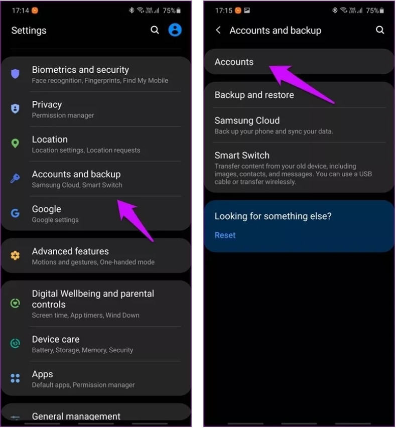Cách quản lý tài khoản Samsung trên điện thoại Android