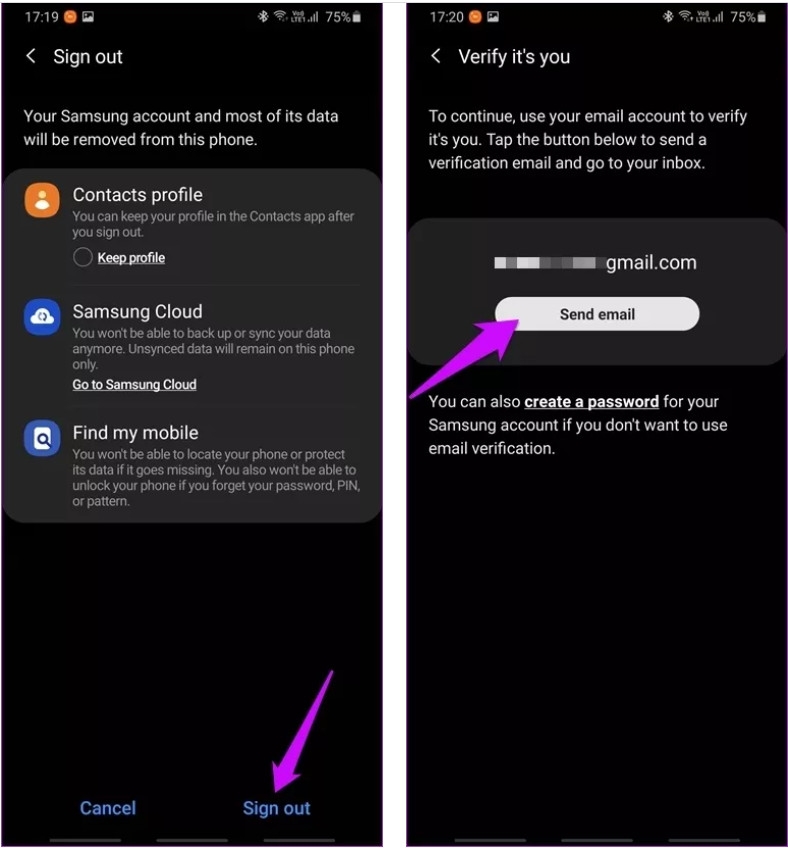Cách quản lý tài khoản Samsung trên điện thoại Android