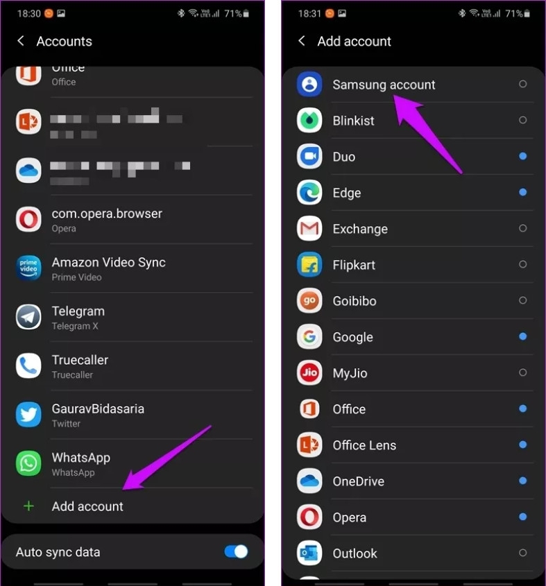 Cách quản lý tài khoản Samsung trên điện thoại Android