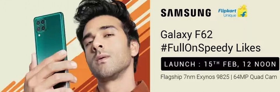 Galaxy F62 có camera 64MP