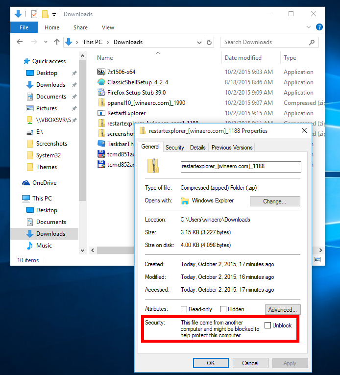Cách ngăn Windows 10 chặn các tệp đã tải xuống