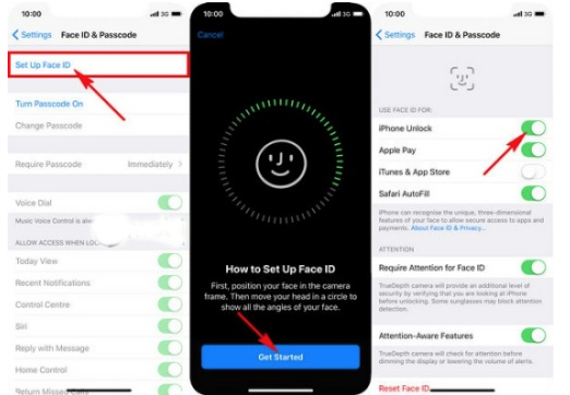 Đặt lại Face ID