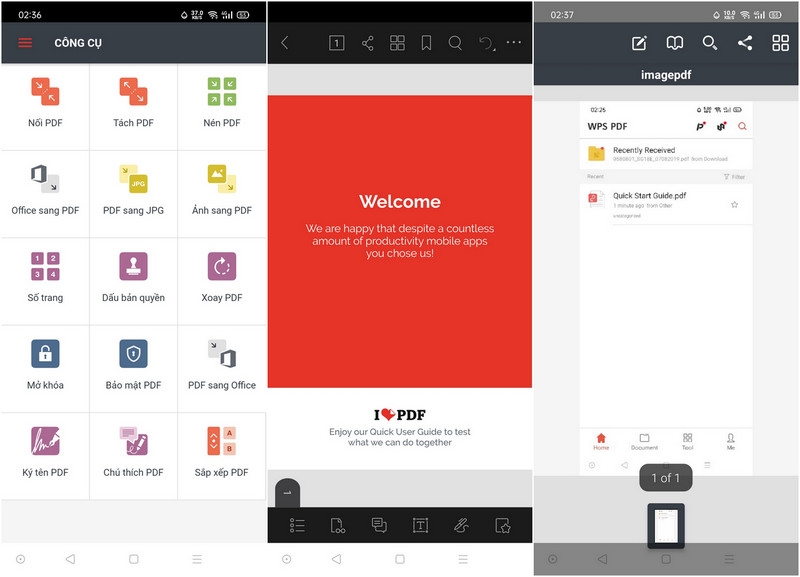 ung dung doc file pdf cho android