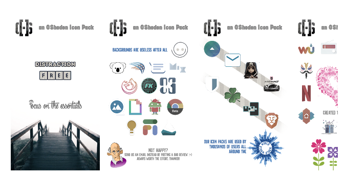 Distraction Free Icon Pack