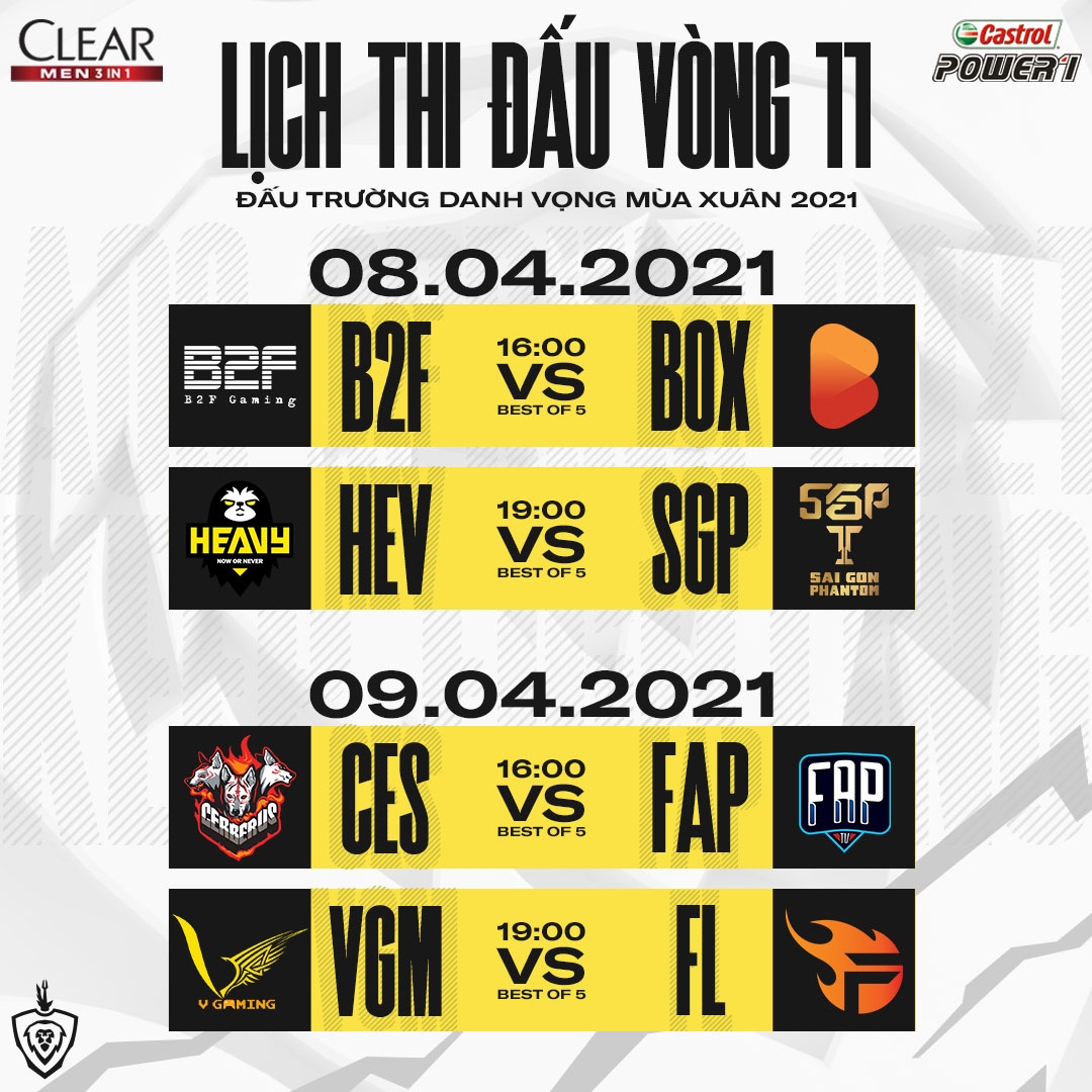 Thay đổi lịch thi đấu ĐTDV Mùa Xuân 2021