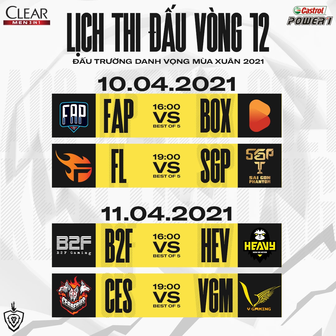 Thay đổi lịch thi đấu ĐTDV Mùa Xuân 2021