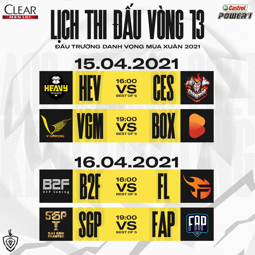 Thay đổi lịch thi đấu ĐTDV Mùa Xuân 2021