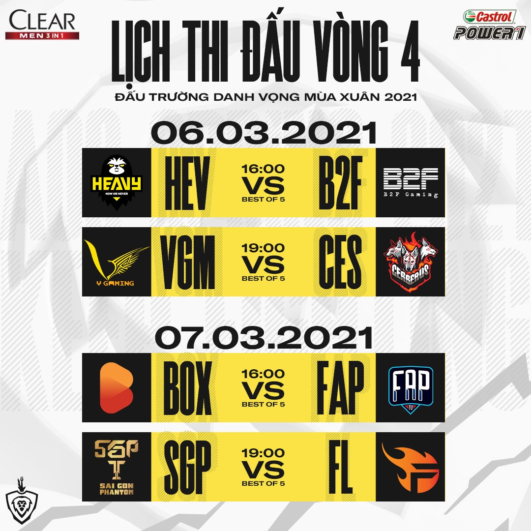 Thay đổi lịch thi đấu ĐTDV Mùa Xuân 2021