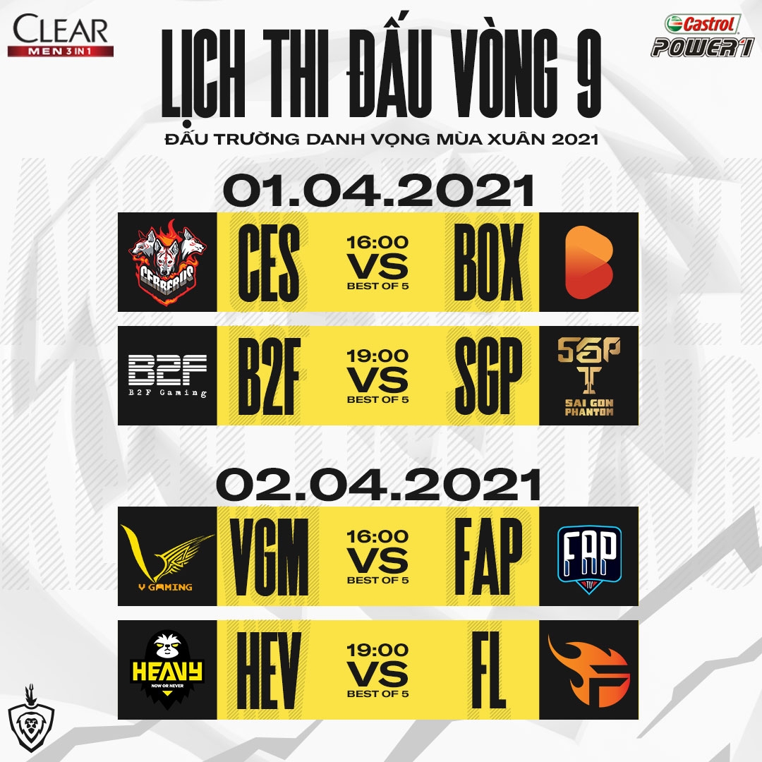 Thay đổi lịch thi đấu ĐTDV Mùa Xuân 2021