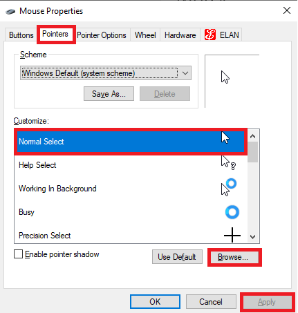 Cách làm con trỏ chuột có màu bao quanh 3