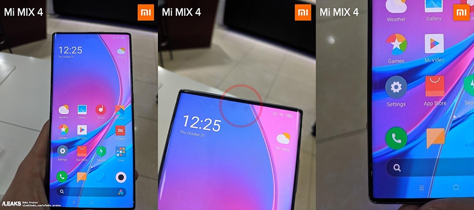 Xiaomi Mi MIX 4 với Camera selfie ẩn dưới màn hình Xiaomi Mi MIX 4 với Camera selfie ẩn dưới màn hình