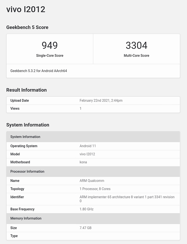 iQOO Neo5 xuất hiện trên Geekbench iQOO Neo5 xuất hiện trên Geekbench
